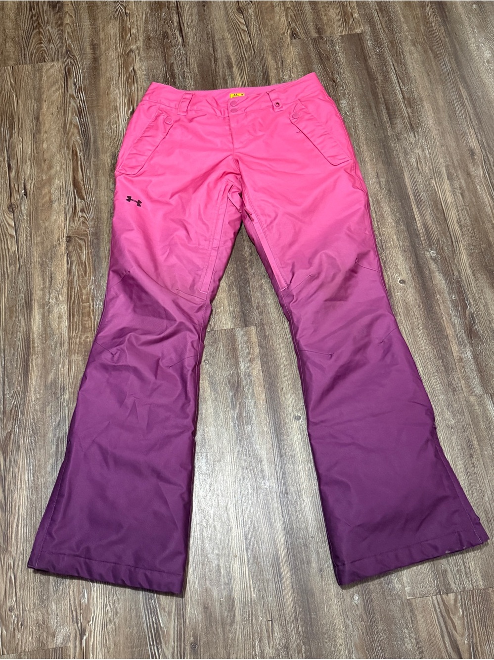 Under Armour Ombre Snow Pants Women's Small Gradient Fade Wash Winter Wear